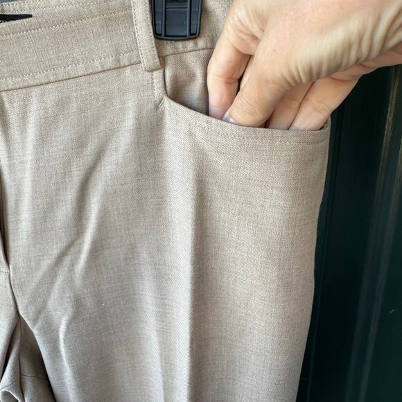 Talbots Signature 12P Wool Blend Dress Pants Beige Career Office Classic Trouser - Picture 3 of 9